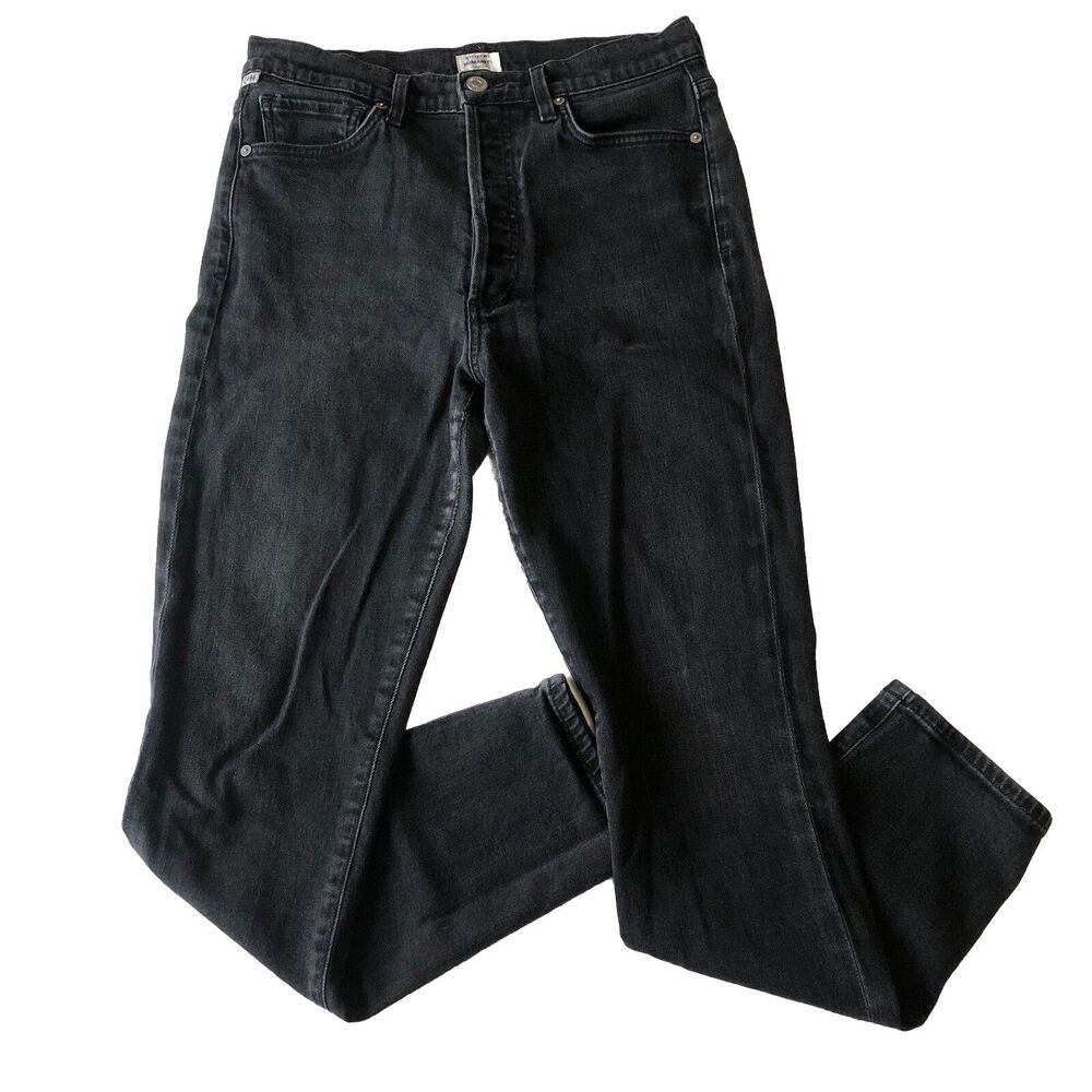 Citizens Of Humanity Womens Black Olivia Premium Vintage Slim Ankle Jeans 28